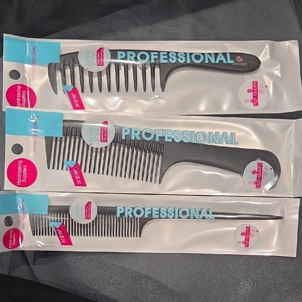 Vivedge Black Comb Set with Pink and Cream Scrunchies - Picture 12 of 12